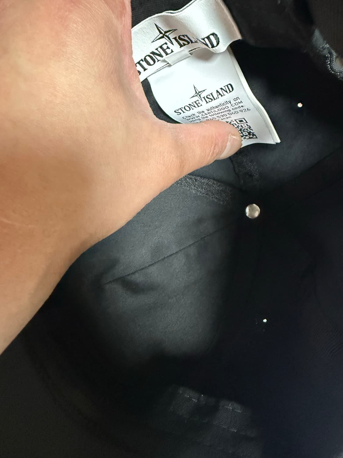 스톤아일랜드 블랙 볼캡 상품이미지3