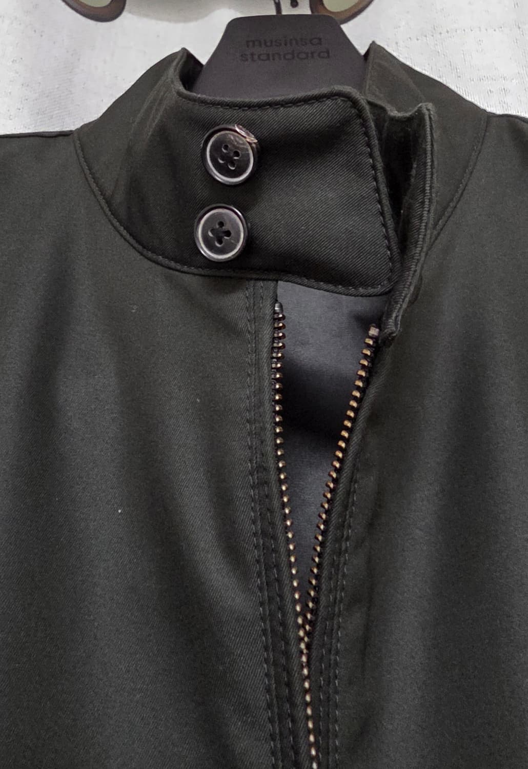 인사일런스 샴브레이 해링턴 자켓 상품이미지4