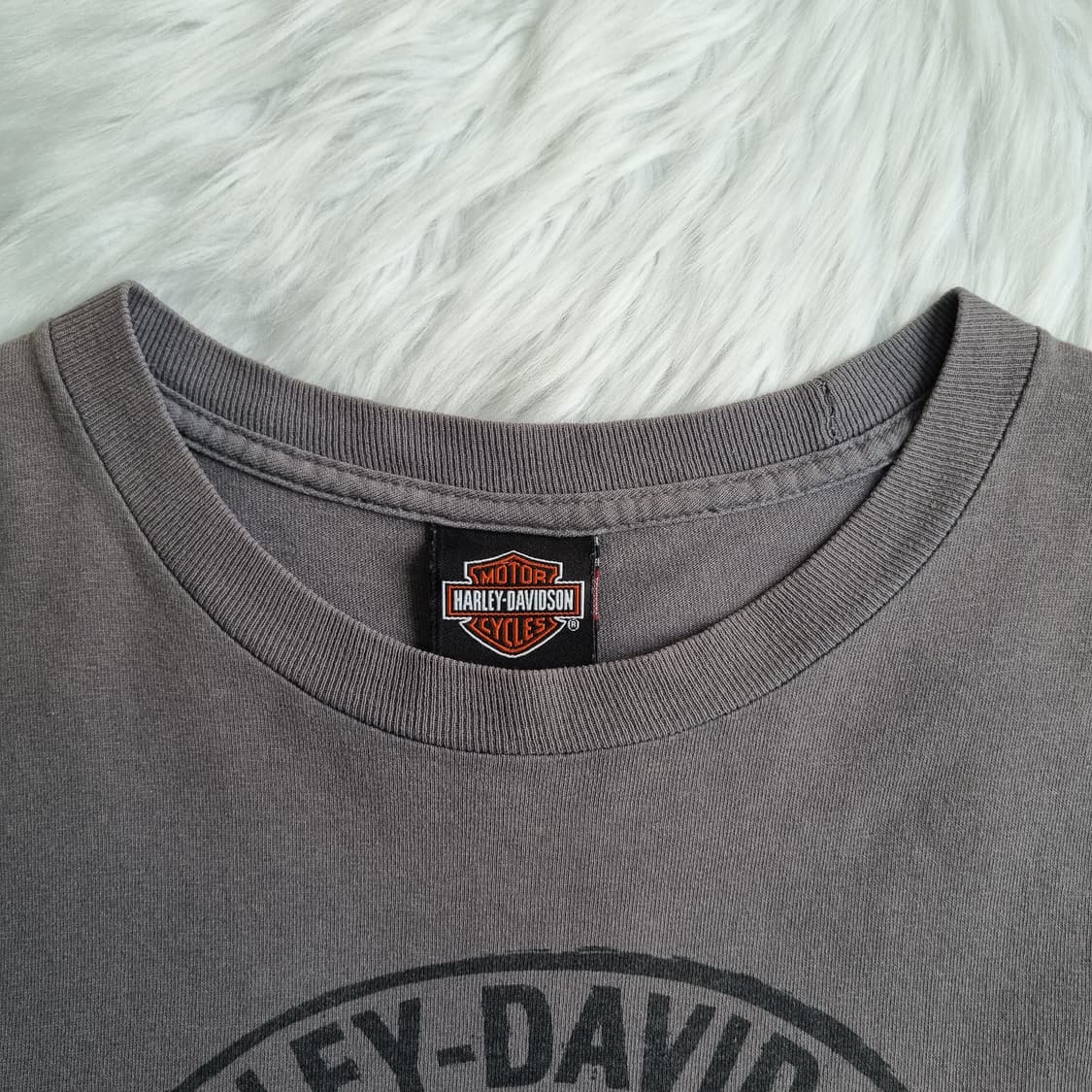 할리 데이비슨 스컬 프린트 워싱 빈티지 티셔츠 1939 상품이미지3