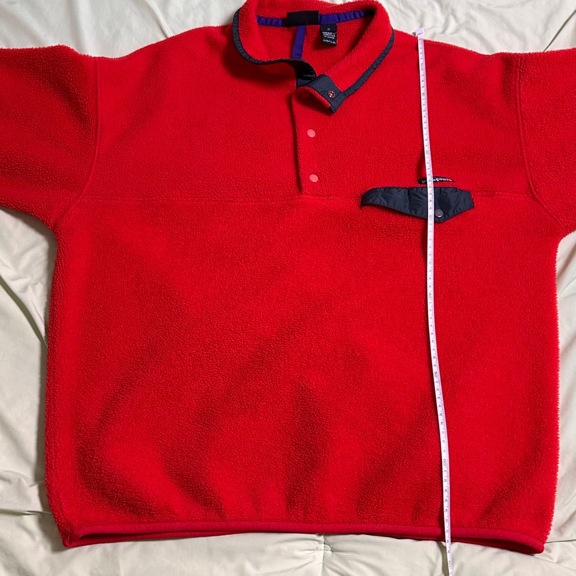 90s 파타고니아 신칠라 눈 없는 산 오렌지 블랙 XL 상품이미지4