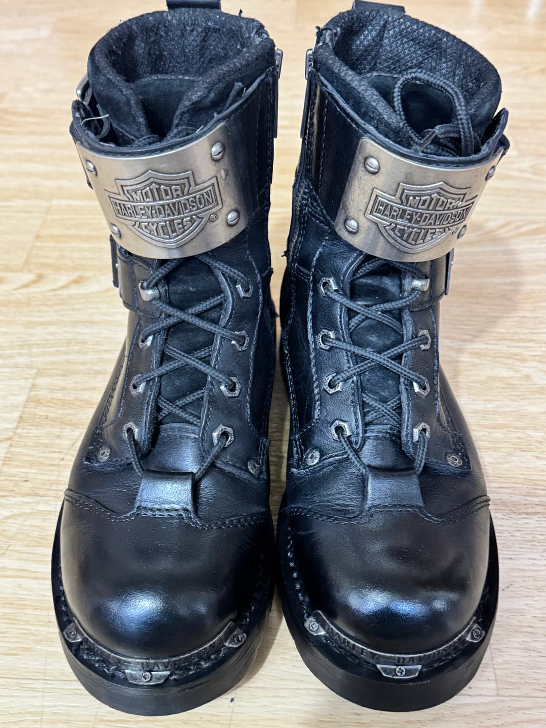 할리데이비슨 블랙 가죽 워커 40uk 상품이미지5