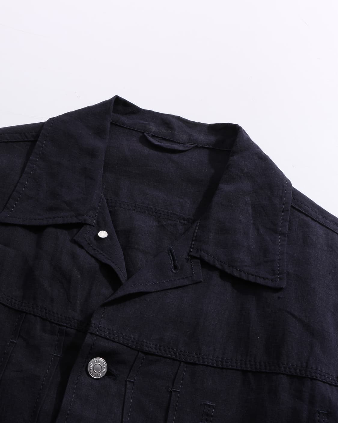 00s Jil Sander pure linen trucker jacket 상품이미지3