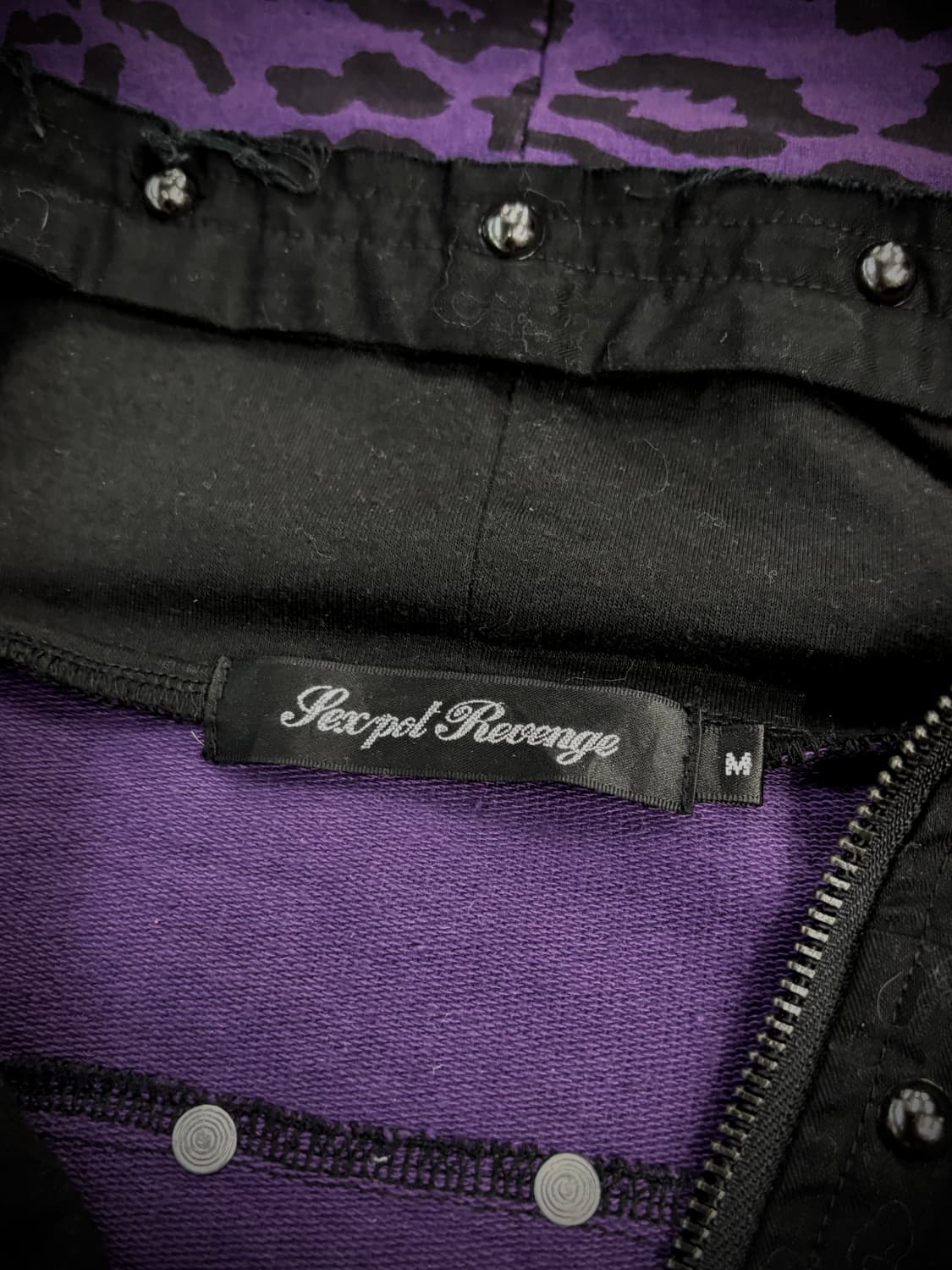 Sexpot Revenge 퍼플 호피 펑크 후드집업 상품이미지7