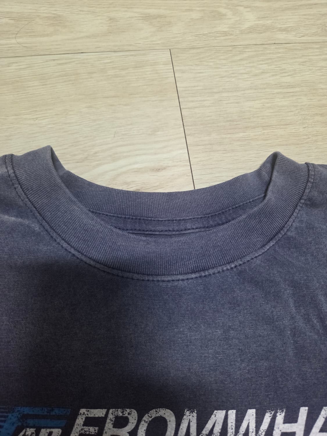 파프롬왓 워시드로고 네이비 1 상품이미지2