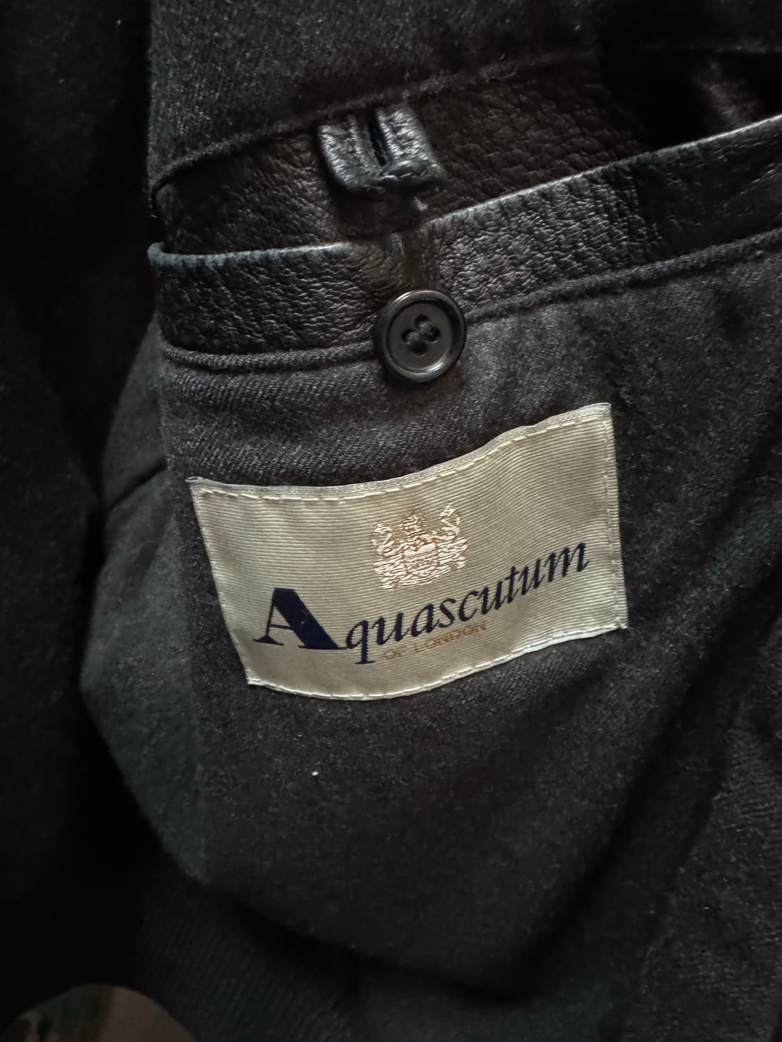 Aquascutum 레더 자켓 상품이미지4