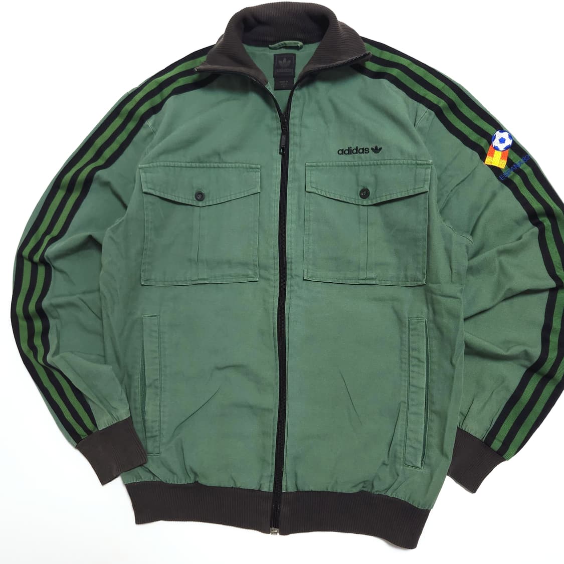 아디다스 00s 에스파냐 코튼 봄버 자켓 그린 상품이미지2