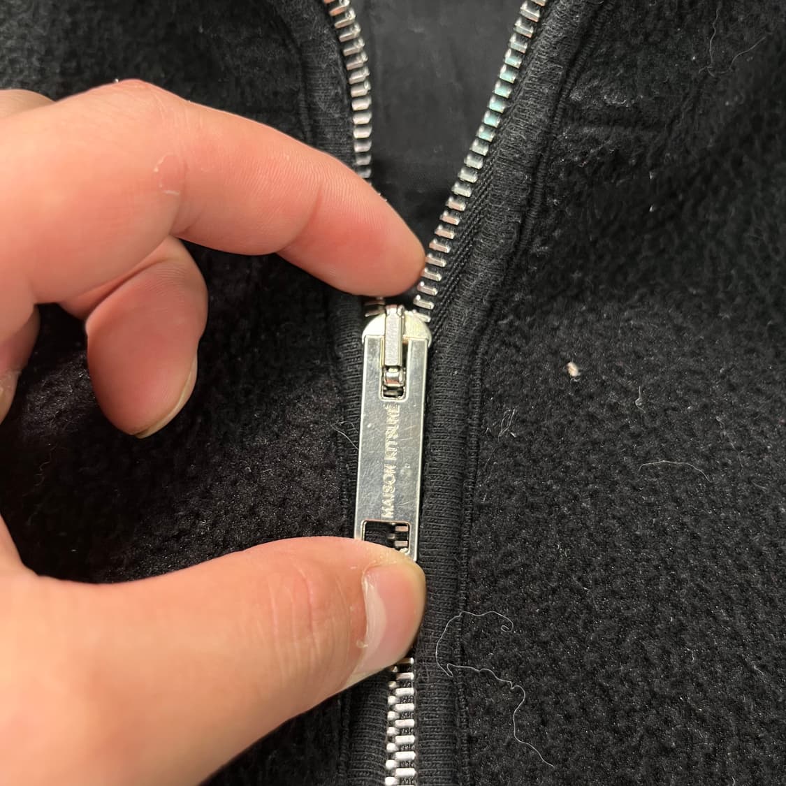 100 메종키츠네 실버폭스 플리스 한정판 자켓 상품이미지3