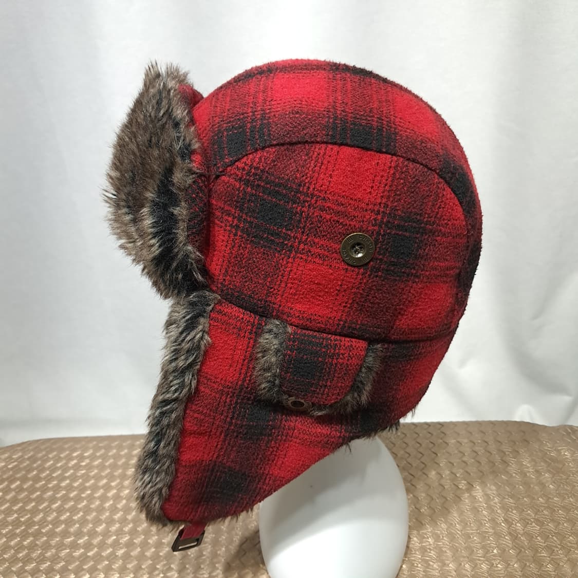 Chaos Plaid Faux Fur 트루퍼햇 P1972 상품이미지3