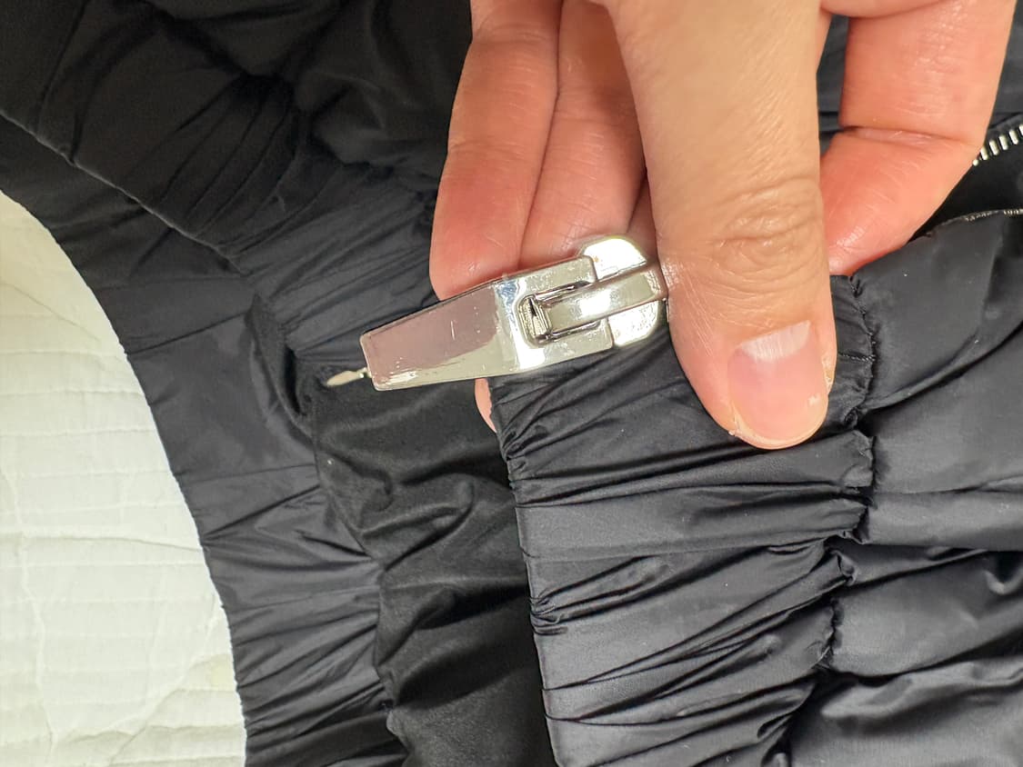 자라 가오리핏 블랙 크롭 패딩 상품이미지5