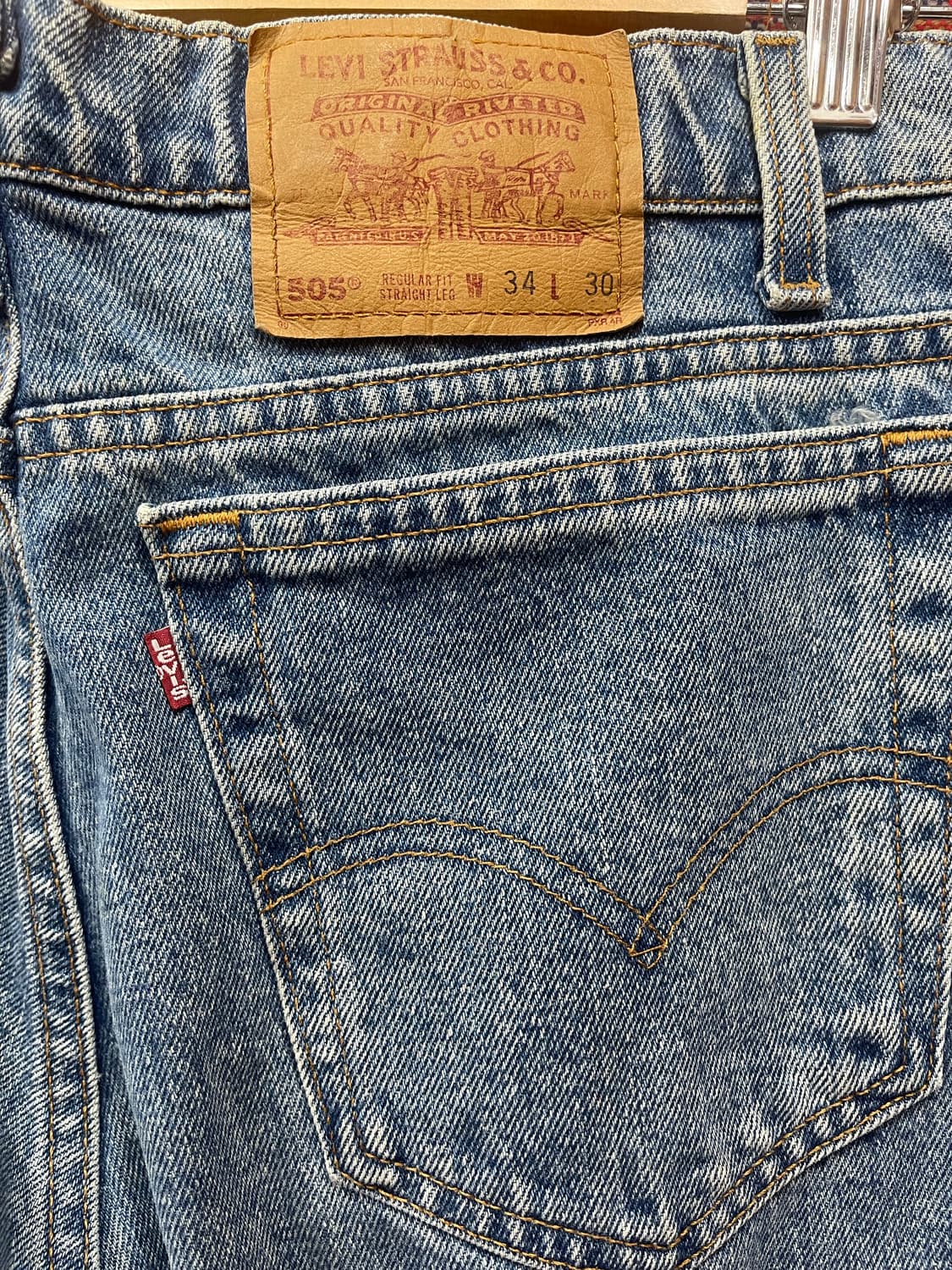 90s Levis 505 u.s.a  32사이즈 상품이미지3