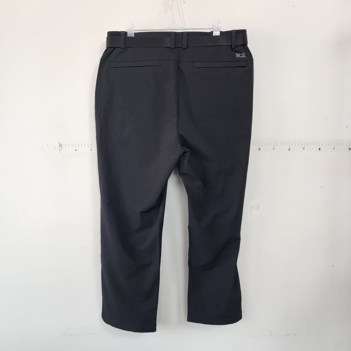 K2 블랙 벨트 바지 남성 상품이미지4