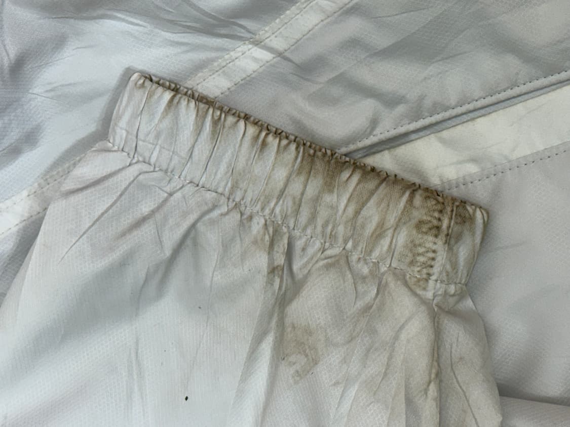 미즈노 화이트 오버핏 올드스쿨 바람막이 트랙 자켓 M 상품이미지9