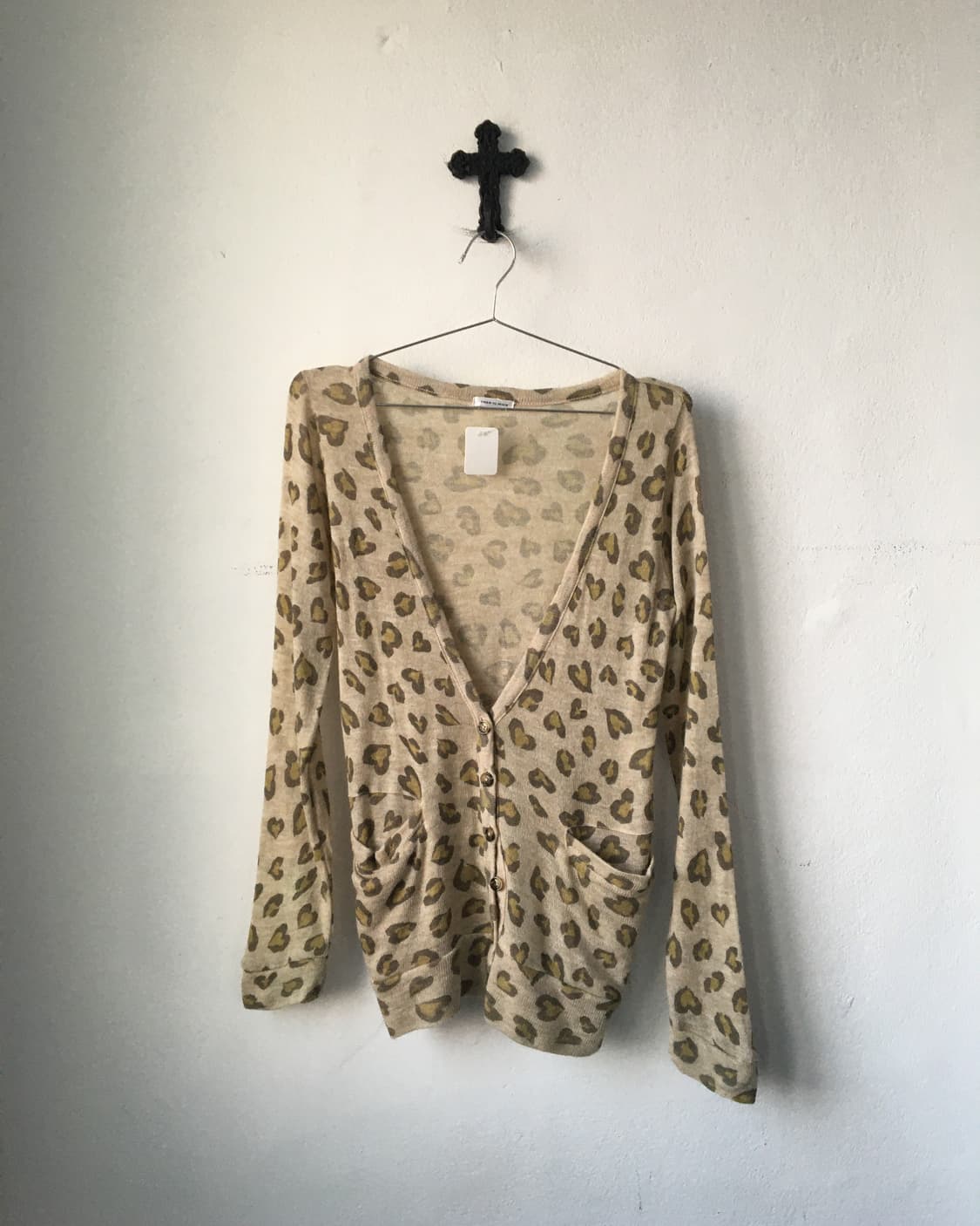 Leopard pattern knit cardigan 상품이미지2