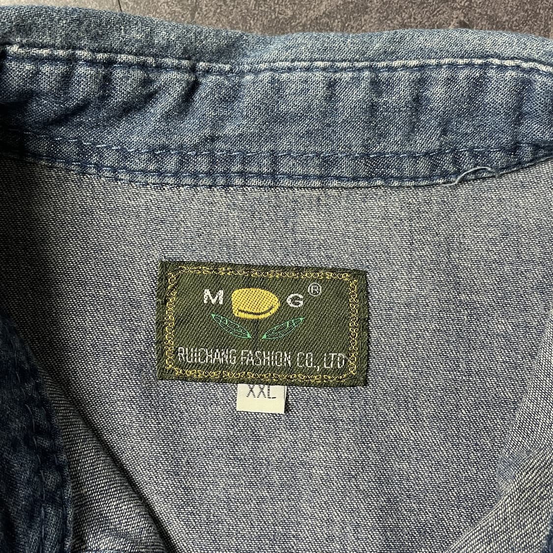 UNKNOWN 빈티지 데님 코튼셔츠 A00424 상품이미지9