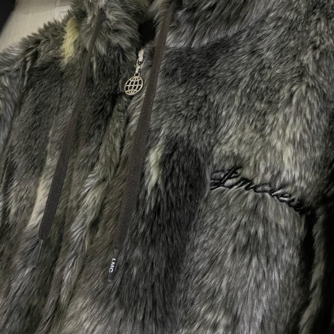 [s] lmc 퍼 헤비 숏점퍼 털 후드집업자켓 엘엠씨 상품이미지5