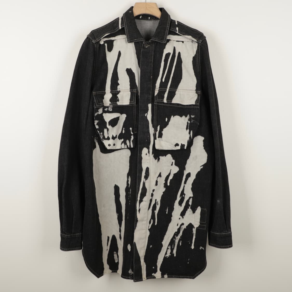L / Rick Owens 릭오웬스 블리치 데님 셔츠 자켓 상품이미지1