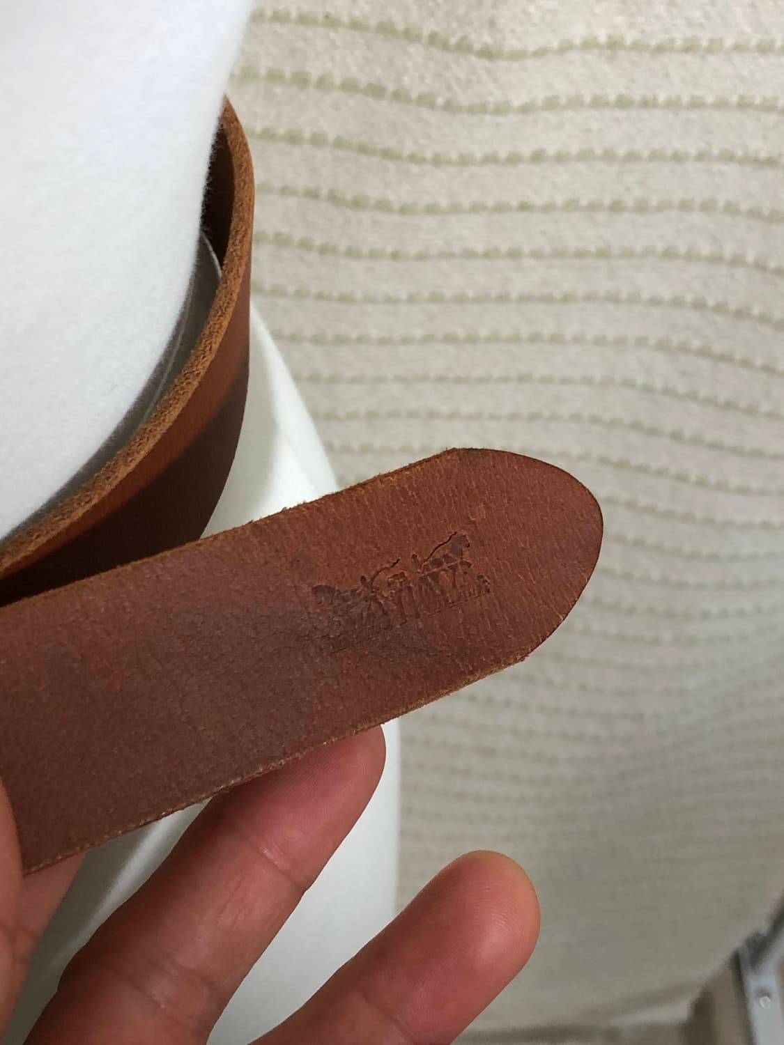 리바이스 여성용 브라운 통 소가죽 벨트 상품이미지2