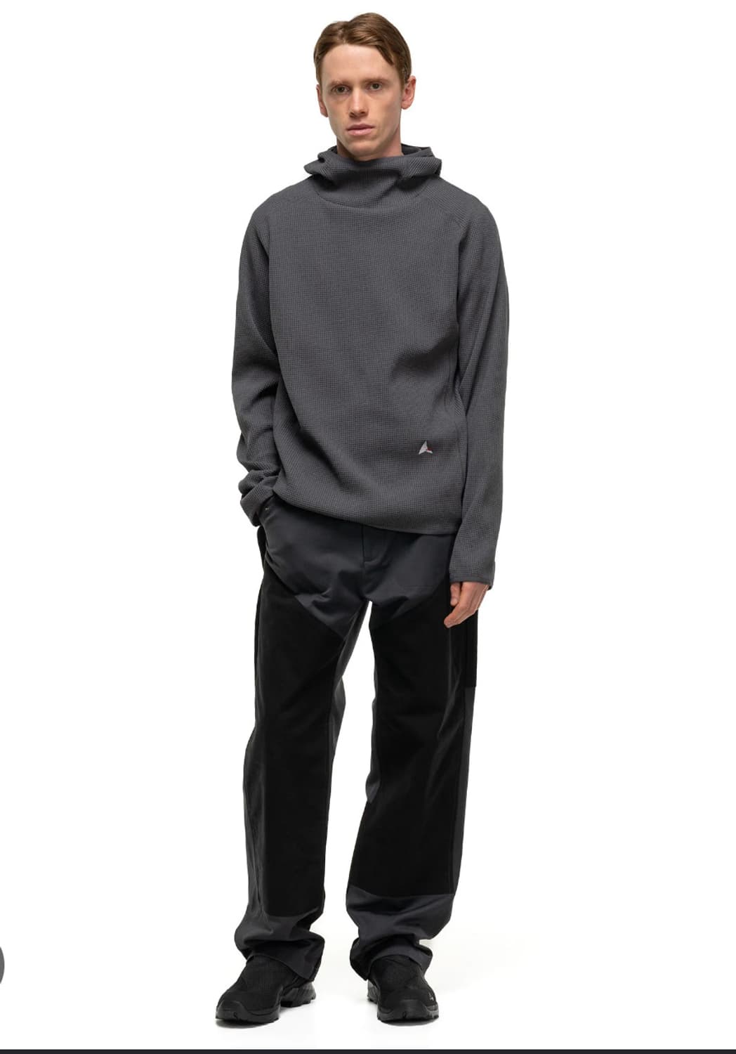 [L] roa 로아 그리드 후드 아스팔트 상품이미지1