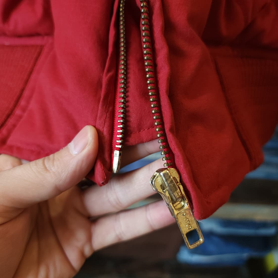 90s 폴로 컨트리 다이아몬드 퀼티드 푸퍼 다운점퍼 봄버 자켓 XL 상품이미지6