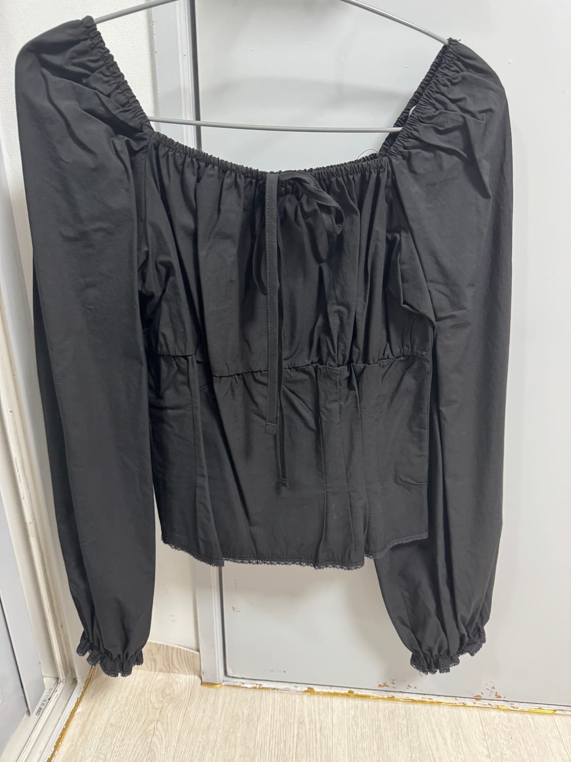 zaenio 제니오 웬디 투웨이 블라우스 블랙 새상품 상품이미지2