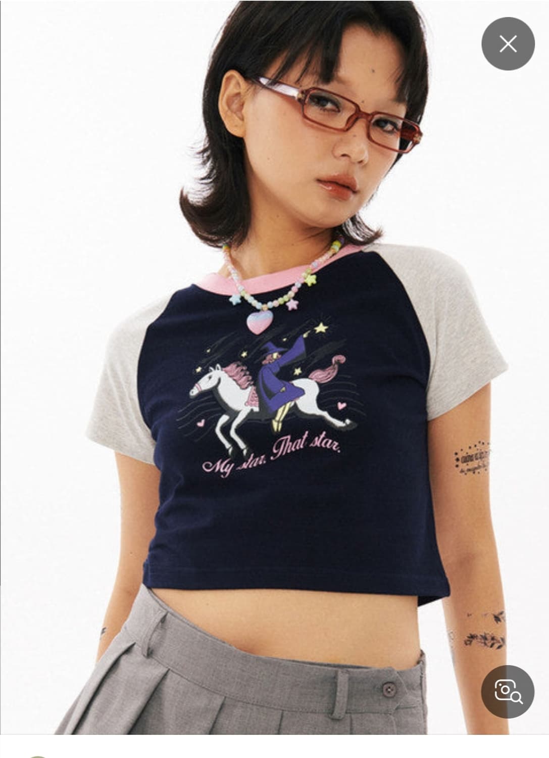 새상품/ 원더비지터 크롭티  상품이미지3
