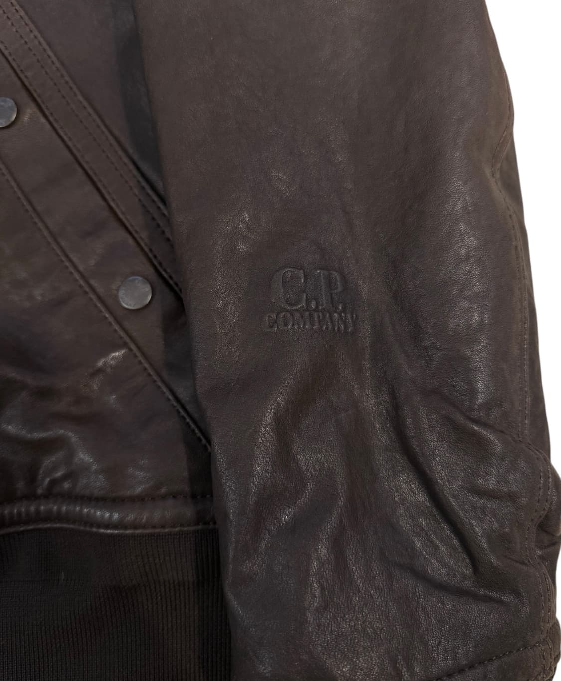 CP컴퍼니 쉽스킨 레더 고글 자켓 상품이미지5