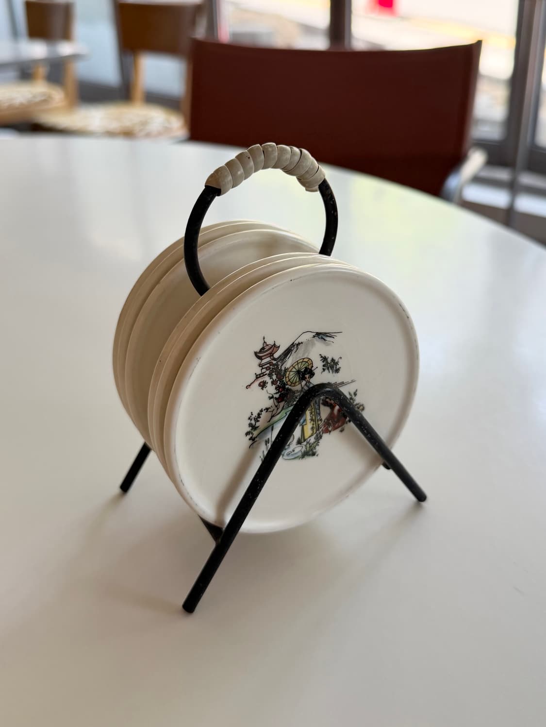 빈티지 세라믹 코스터 6개 세트  ( made in west german 상품이미지2