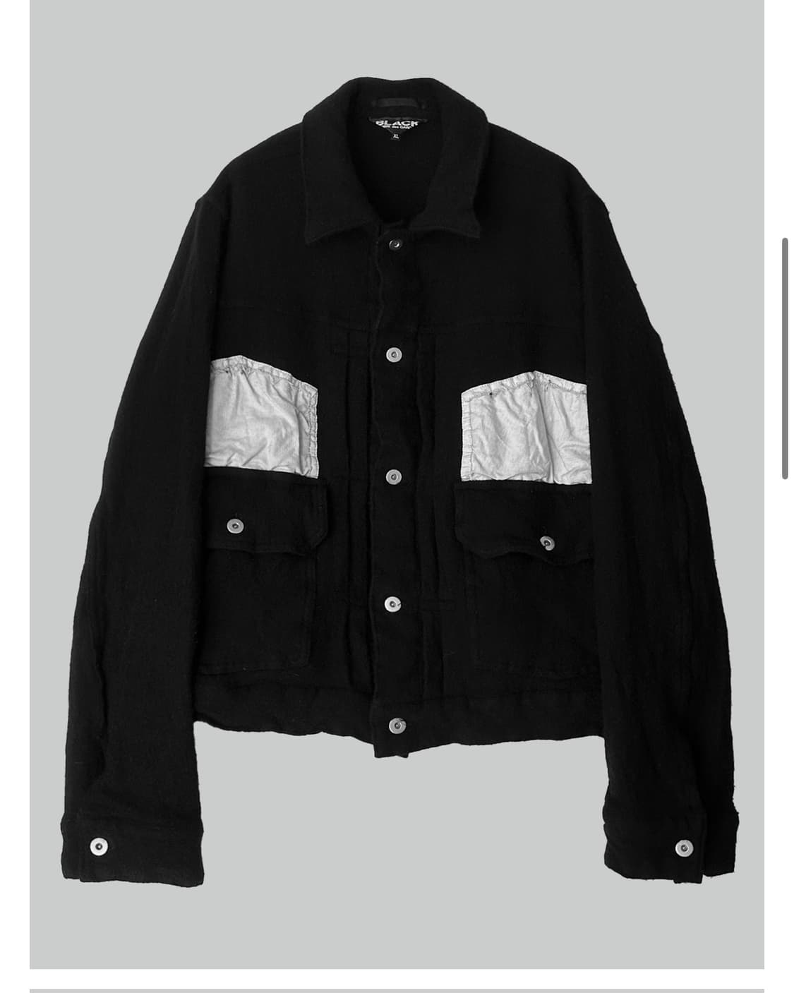 꼼데가르송 블랙 축융 트러커 상품이미지2