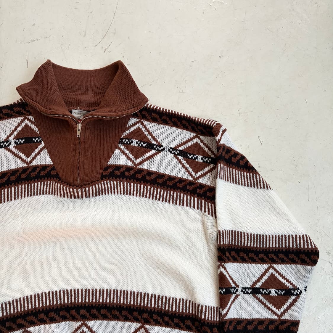 90s Madison Street 빈티지 하프집업 니트 L 상품이미지2