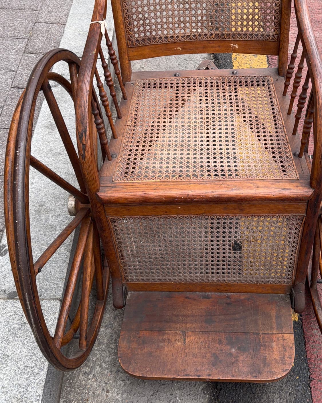 빈티지 소품 1875년 미국 나무 폴딩체어 상품이미지9