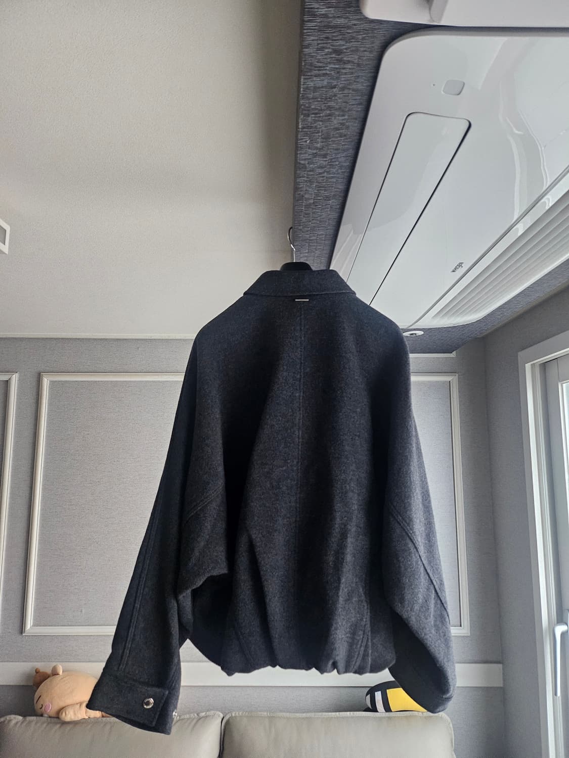 [거의 새것] 시스템옴므 파리컬렉션 울 밴딩 점퍼 자켓 상품이미지4