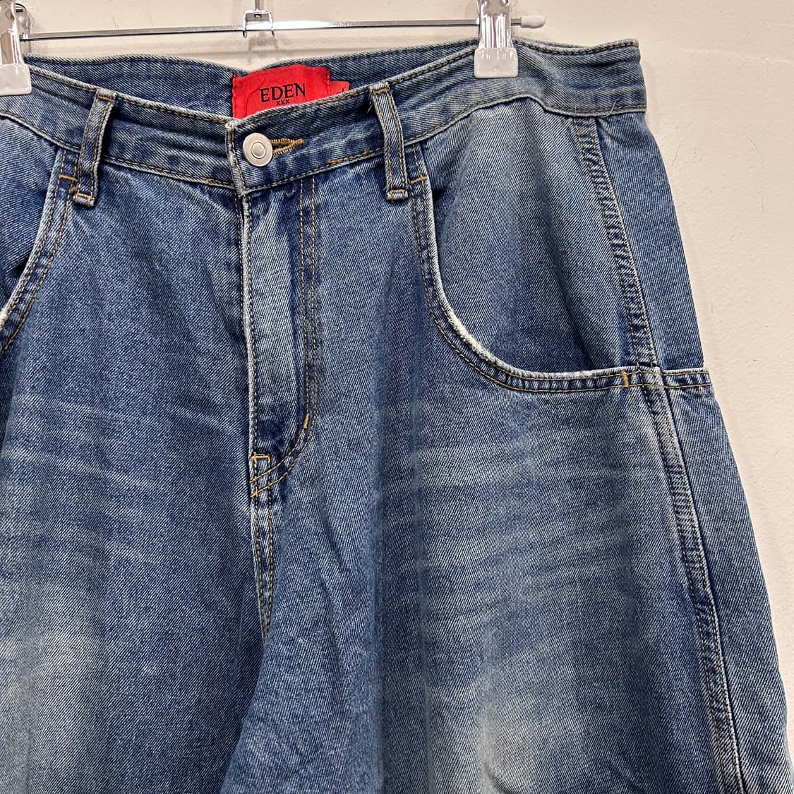 EDEN 워시드 벌룬 배기 데님팬츠 상품이미지1