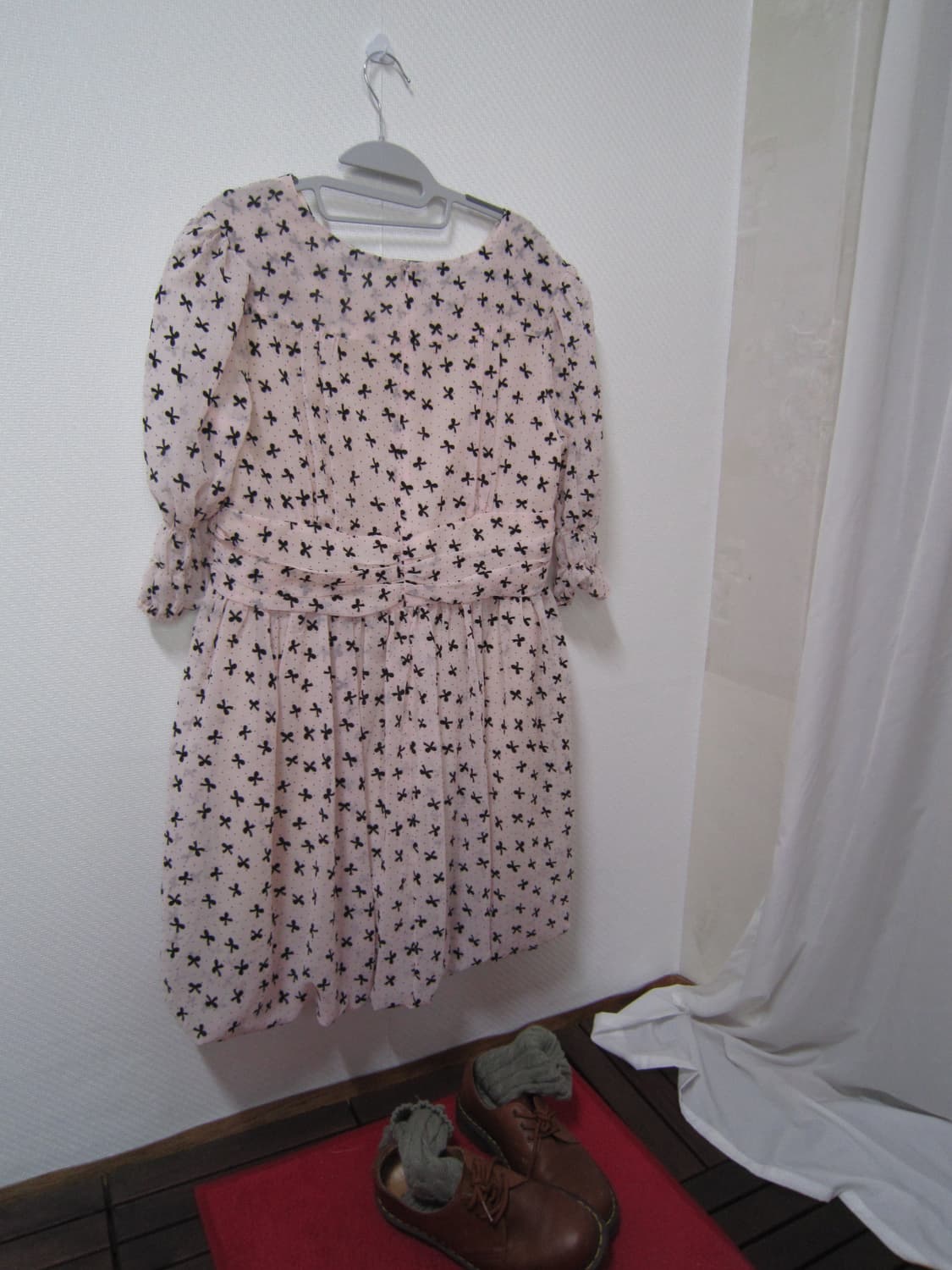 vintage ribbon balloon pink dress 상품이미지1