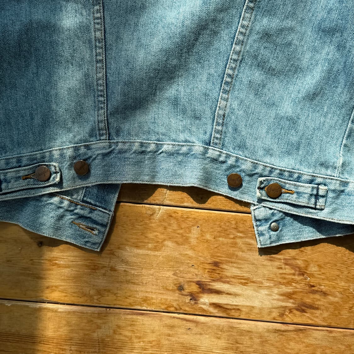 90‘s 랭글러 3세대 데님자켓 연청 지쟌 상품이미지5