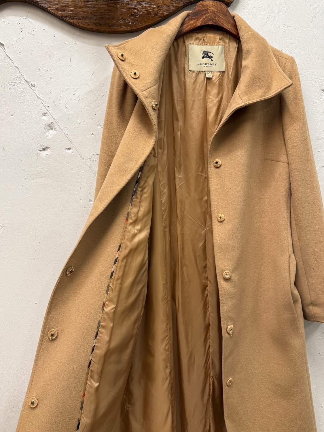 44) Italy Burberry Cashmere Belted Coat 상품이미지3