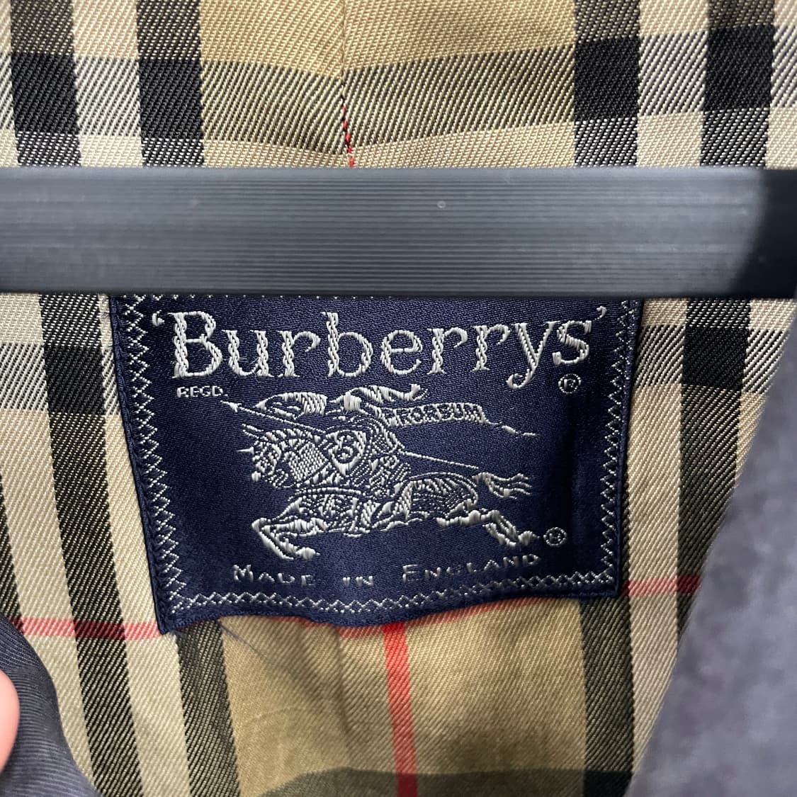 버버리 네이비 싱글 트렌치 코트 상품이미지3