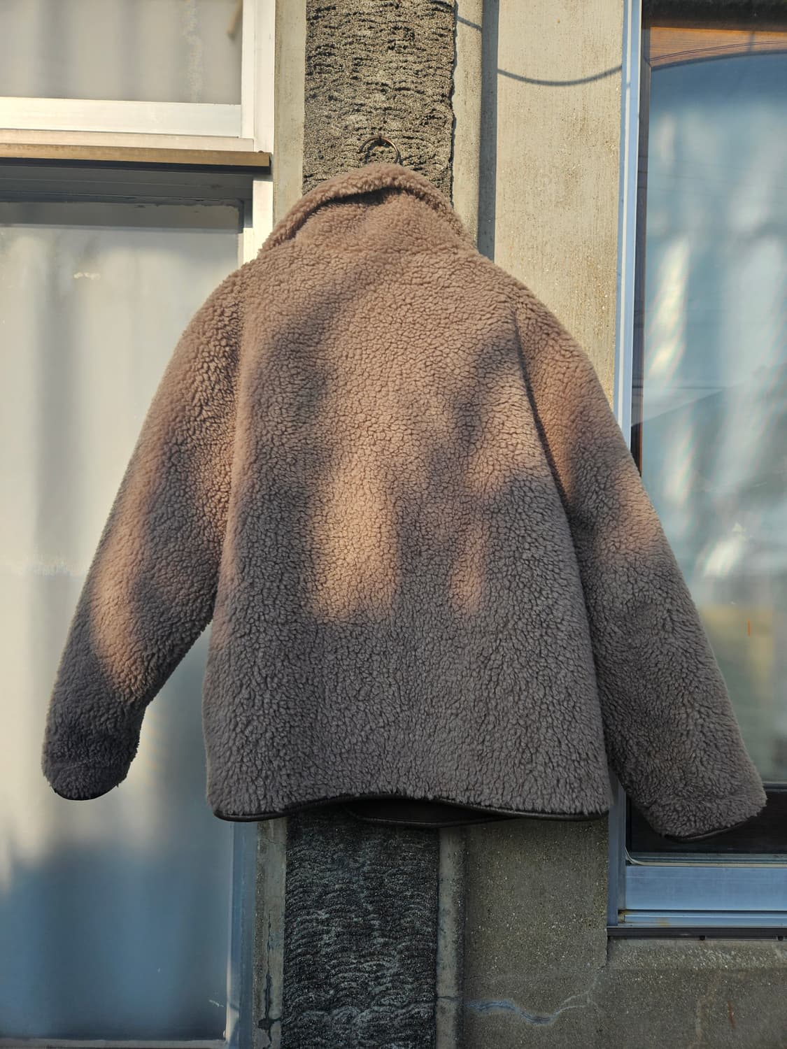 파사드패턴 빈티지 램스울 리버시블 무스탕 브라운 S, 1사이즈 상품이미지8