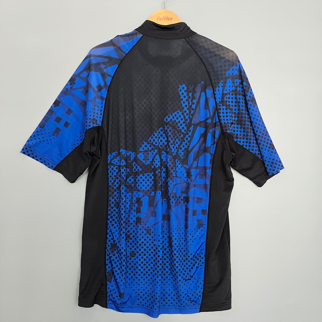 아이더 Eider 기능성 반집업 티셔츠 블루/블랙 L 상품이미지4