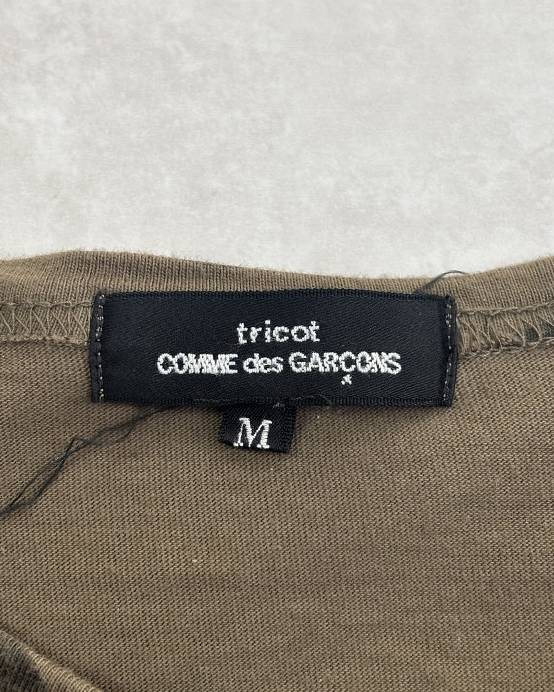 tricot comme des garcons 카키 도트 티셔츠 상품이미지6