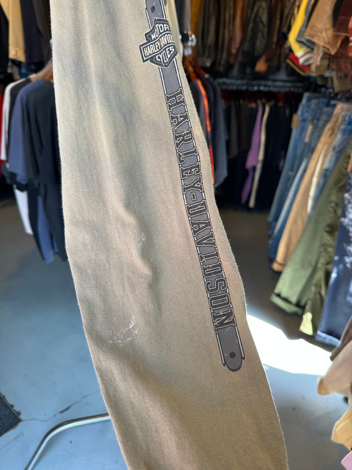 할리데이비슨 페이드 프린팅 롱슬리브 티셔츠 2007 made in usa 상품이미지9