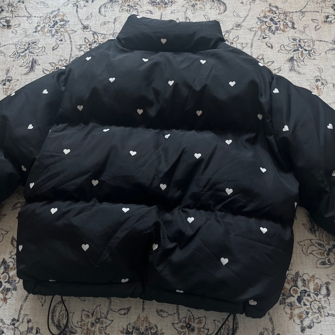 Linenne 하트 도트 크롭 패딩 상품이미지5