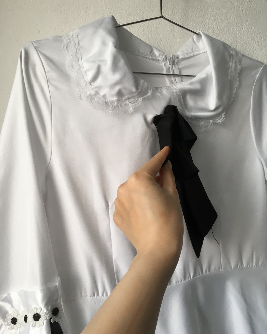 Frill ribbon dress 상품이미지3