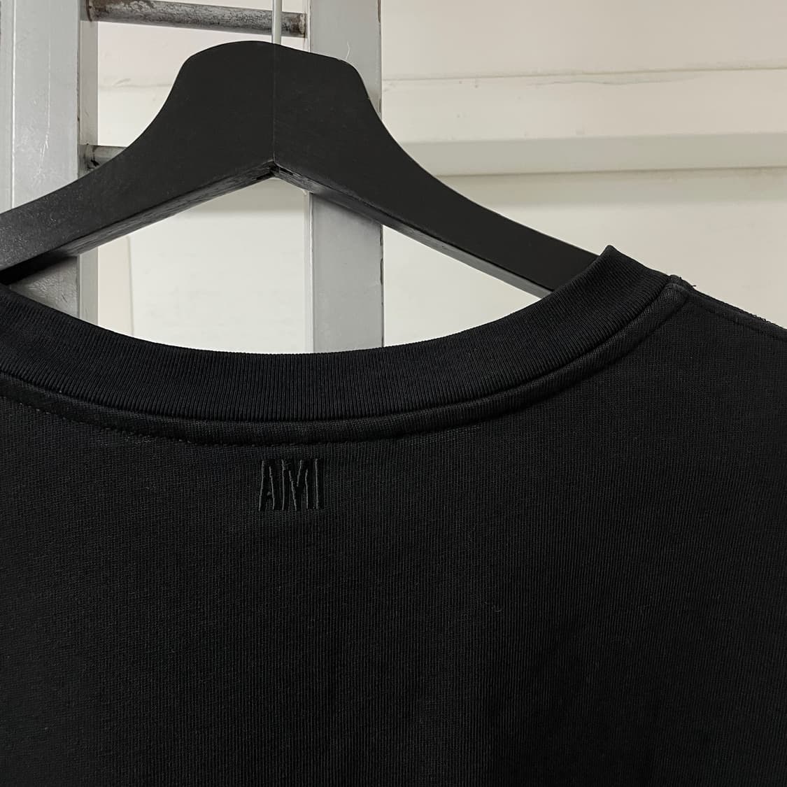 AMI 아미 블랙 반팔 티셔츠 XL 상품이미지7