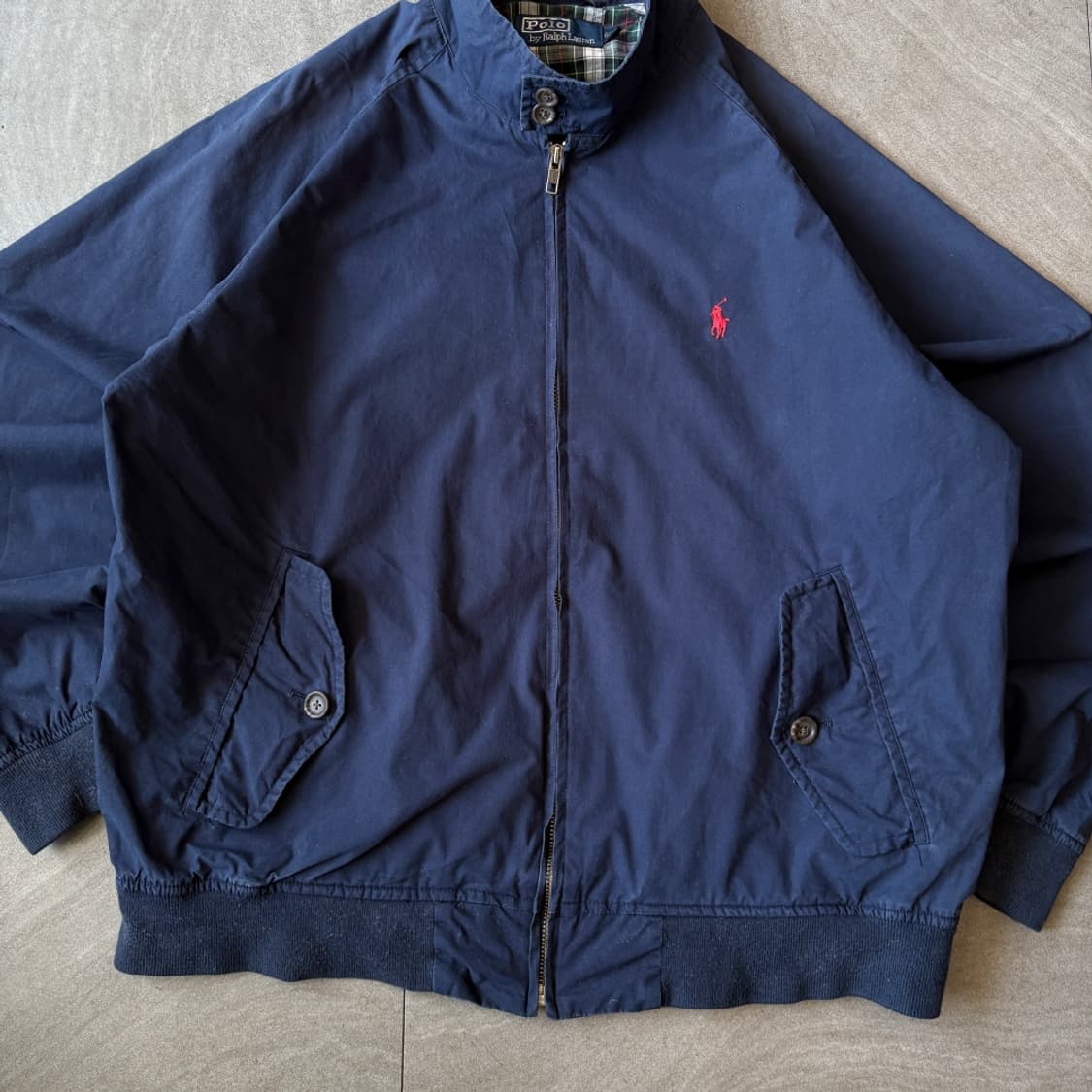 폴로 정품 네이비 바라쿠다 코튼 자켓  상품이미지3