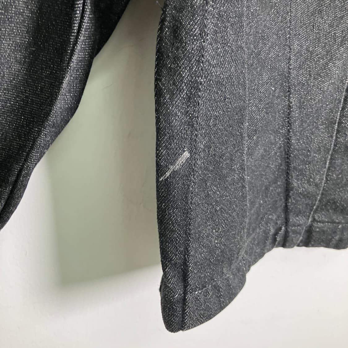 이세이미야케 블랙 데님 크롭 자켓 M 상품이미지9