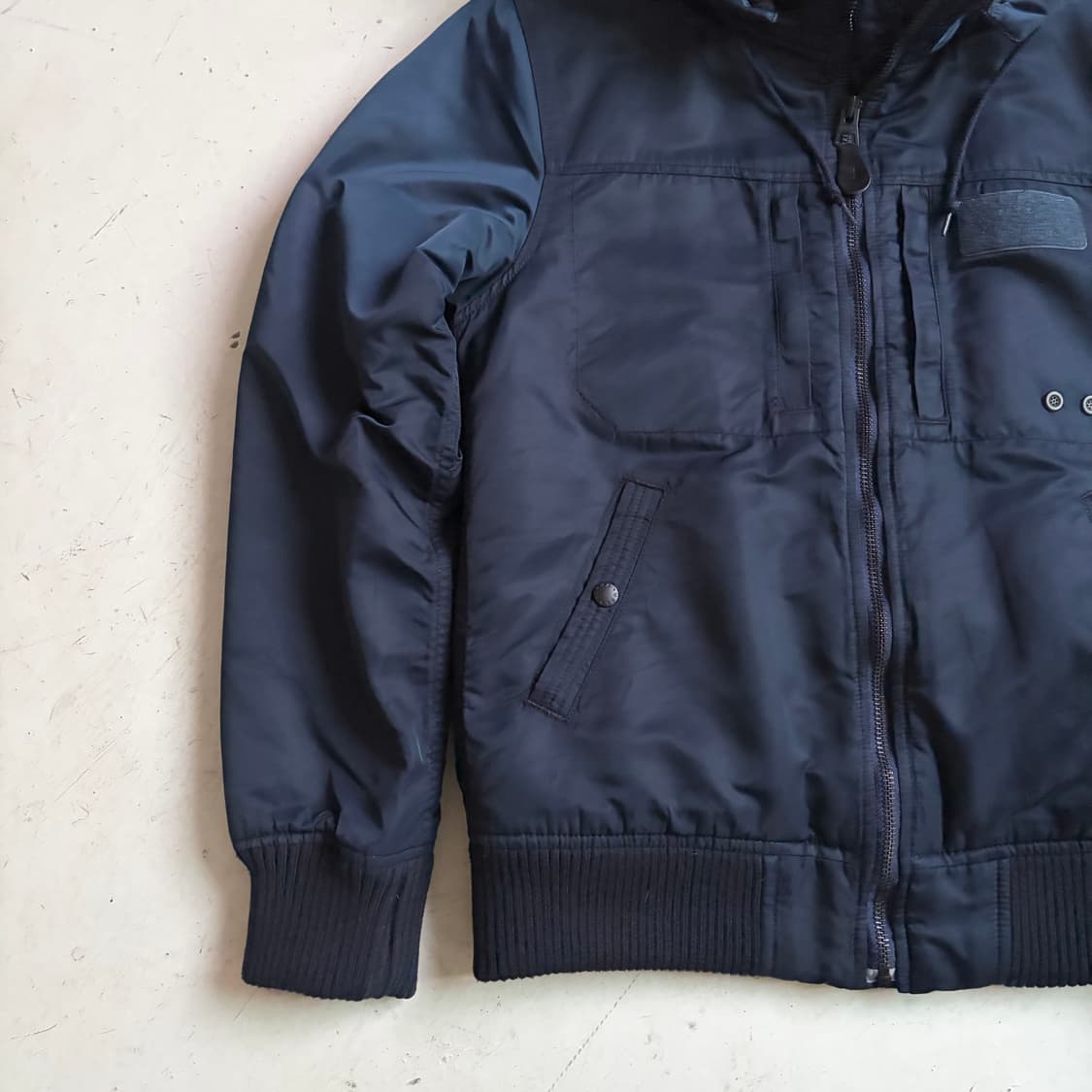 알파 인더스트리 빈티지 후드 봄버자켓 L 상품이미지3