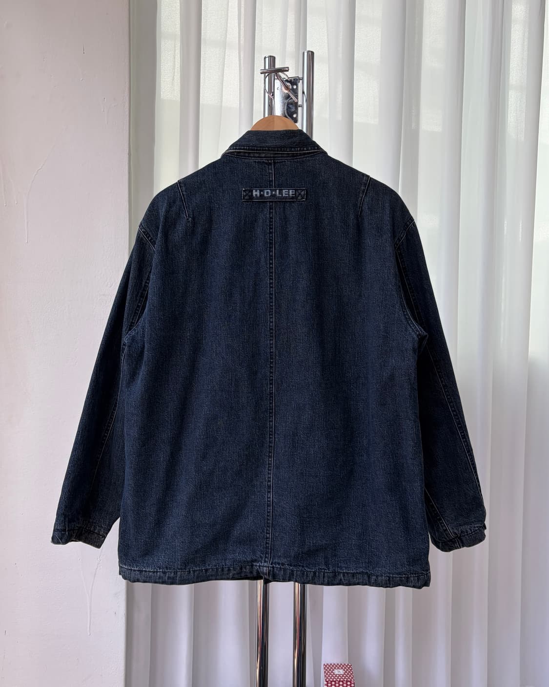 [M-L]LEE 90s 리 플란넬 라이닝 데님 자켓 초어 코트 상품이미지6