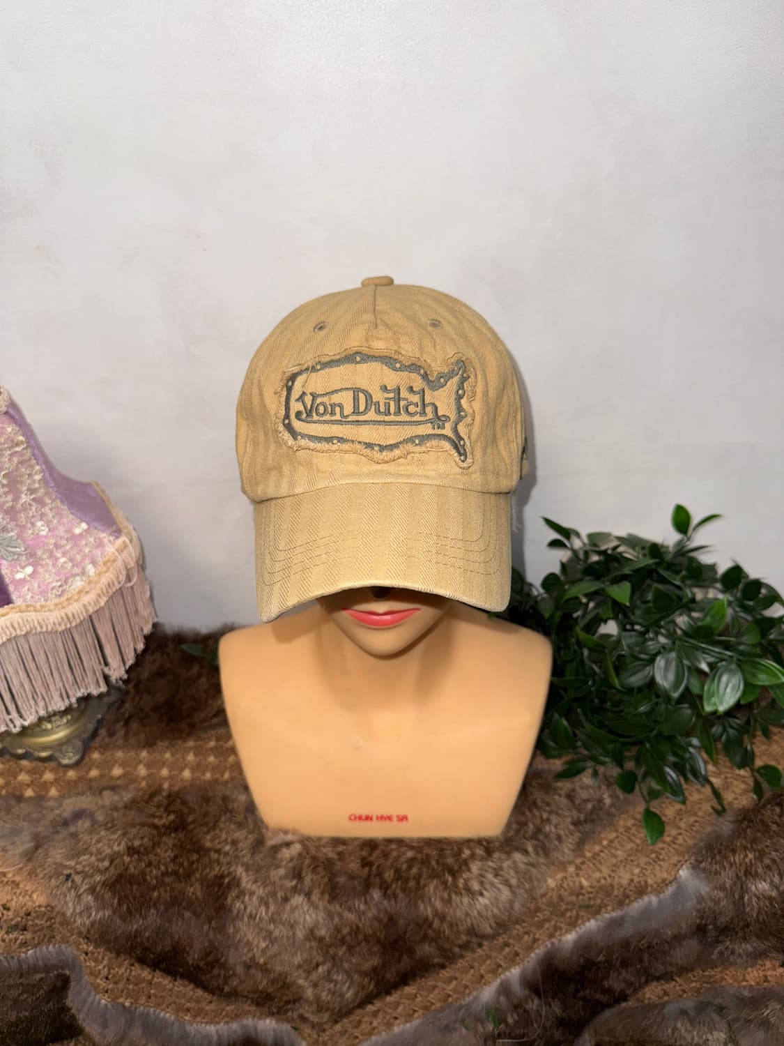 Von Dutch washing beige logo ball cap 상품이미지2
