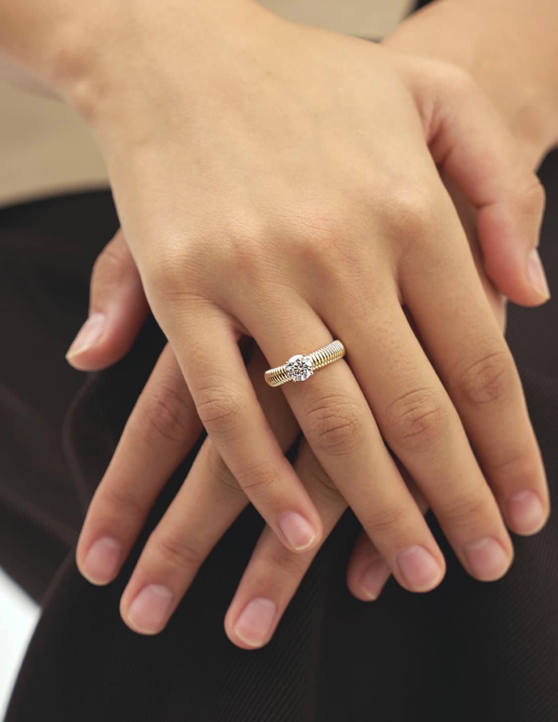 1.05ct 스트링 랩 다이아몬드 반지 14K (구매가 약126만원 상품이미지3
