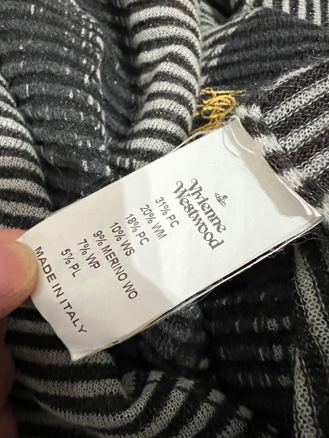 비비안웨스트우드 2000s 스트라이프 후디 상품이미지7